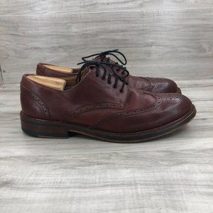 Mr. B's Aldo Oxfords Mens 12 Brown Leather Wingtip Derby Dress Shoes